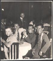 cca 1935-1940 Katonai csoportképek, 3 db, 17×23 cm