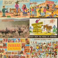 Kb. 90 db MODERN amerikai képeslap: természeti és humoros, indiánok / Cca. 90 modern American (USA) postcards: nature and humour, indian