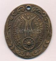 1978. Szentendre Templom téri Teátrum játékok bronz emlékérem fúrt lyukkal, füllel (36x40mm) T:XF