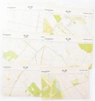 1982 6 db topográfiai térkép, Veszprém megye, 1:10 000