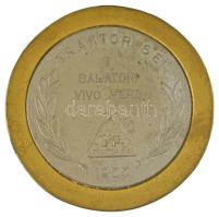 1955. "Traktor SE" kétoldalas fém díjérem "I. Balatoni Vívó Vers." gravírozással...