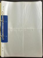 A4-es gyűrűs képeslap album több mint 400 férőhellyel, tokkal / A4 size postcard album for more than...