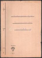 1982 Somló Béla: Munkaszolgálatos naplóm. Temesvár, 1944. október 19. - Budapest, 1945. február 27. A Hadtörténeti Levéltár részére lejegyezte: - - . Autográf aláírással ellátott, gépelt szerzői kézirat. Papírmappában lefűzve (a mappa kissé sérült), 73 p.