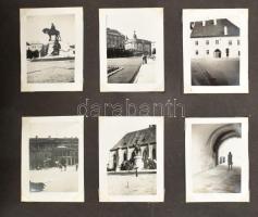 1941 Régi fotóalbum, benne balatoni autókörút képei (Balatonfüred, Keszthely, Tihany, Sümeg és Csesz...