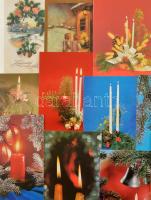 Kb. 240 db MODERN magyar retro Karácsonyi grafikai üdvözlő képeslap vegyes minőségben / Cca. 240 modern Hungarian retro Christmas graphic greeting postcards in mixed quality