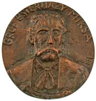 1993. "Gróf Esterházy Miksa" nagyméretű bronz emlékplakett dísztokban, benne névre szóló &...
