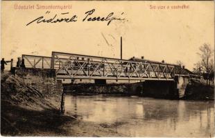 Simontornya, Sió vize a vashíddal. Berger Béla kiadása (EB)