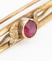Arany (Au) 14K bross, jelzett, h: 4,5 cm, bruttó: 1,7 g