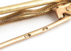 Arany (Au) 14K bross, jelzett, h: 4,5 cm, bruttó: 1,7 g