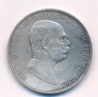 Ausztria 1909. 5K Ag &quot;Ferenc József&quot; T:XF,VF Austria 1909. 5 Corona Ag &quot;Franz Joseph&quot; C:XF,VF Krause KM#2813