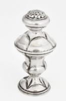 Ezüst(Ag) sószóró, jelzett, m: 13 cm, nettó: 103,5 g