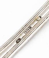 Ezüst(Ag) teáskanál, 6 db, jelzett, h: 14,5 cm, nettó: 205,7 g