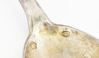 Ezüst(Ag) teáskanál, 6 db, jelzett, h: 14 cm, nettó: 184,7 g