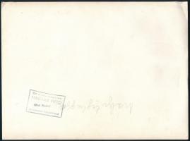 cca 1970 Mályi téglagyár, Járai Rudolf (1913-1993) felvétele, a hátoldalon pecséttel jelzett sajtófo...