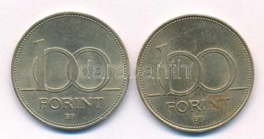 1993. 100Ft Cu-Ni-Zn + 1995. 100Ft Cu-Ni-Zn T:AU,XF Adamo F12