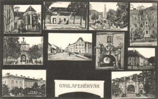 Gyulafehérvár with military barrack and monuments