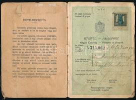 1933 Magyar Királyság által kiállított fényképes útlevél, dr. Mandel József izraelita vallású ügyvéd...