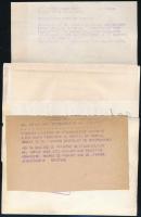 cca 1950 Szakasits Árpád és Dobi István államfők két felriatozott sajtófotón 18x14 cm