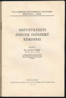Kuncz Ödön: Szövetkezeti jogunk időszerű kérdései. Bp., 1930. Centrum. 22p. Kiadói papírkötésben