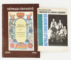 Kósa László - Filep Antal: A magyar nép táji-történeti tagolódása. Néprajzi Tanulmányok. Bp., 1983, Akadémiai. Kiadói papírkötésben. + 1993 Néprajzi Értesítő LXXV. 1993. Bp., 1993., Néprajzi Múzeum. Kiadói papírkötés, kopott borítóval.
