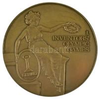 1998. Inventors Olympic Games / Genius Prize - Budapest 1998 (Első Feltalálói Olimpia / Géniusz Díj) ezüstözött fém emlékérem tokban (70mm) T:AU