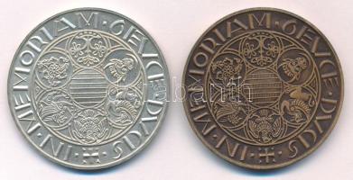 Peternák Gusztáv (1928-) 1988. "MÉE Budapest / Hungarie Strigonium Metropolis" Ag és bronz...