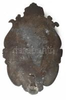 József és Mária a kis Jézussal a szamár hátán. Faragott (feltehetőleg zsírkő) dombormű, dekoratív, h...