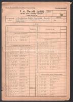 cca 1942 M. kir. budapesti I. honvéd hadtestparancsnokság, I-II. sz. Elosztó (gyüjtő), &quot;Nem tényleges tisztek, tisztjelöltek, hasonállásuak kinevezési, előléptetési beadványainak felterjesztése&quot; tárgyában (&quot;Szigorúan bizalmas!&quot;), tűzve, 4 p.