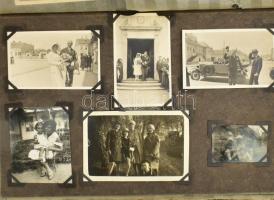 cca 1915-1930 Vadászerdő (Újszentes, Temes vármegye, Erdély), régi családi fotóalbum, érdekes képekk...