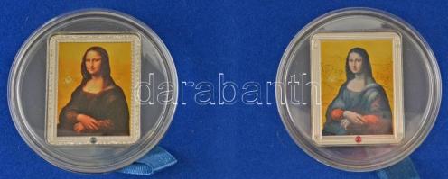 Fiji 2012. 10$ Ag (2xklf) "Louvre-i Mona Lisa, Prado-i Mona Lisa" dísztokban, tanúsítványo...