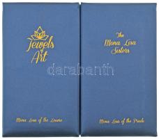 Fiji 2012. 10$ Ag (2xklf) "Louvre-i Mona Lisa, Prado-i Mona Lisa" dísztokban, tanúsítványo...