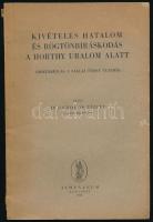 Dr. Domokos József: Kivételes hatalom és rögtönbíráskodás a Horthy uralom alatt. (Hozzászólás a Sallai Fürst ügyhöz.) Bp., 1946, Athenaeum, 63 p. Kiadói , sérült papírborítóban,