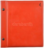 159db vegyes magyar és külföldi fémpénz 10 lapos piros műbőr albumba rendezve klf országokból, közte...