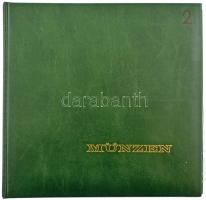 309db-os vegyes magyar és külföldi fémpénz tétel "Münzen" zöld albumba rendezve, 13db bera...