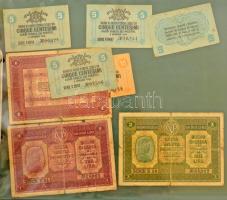 41db-os vegyes külföldi bankjegy tétel zöld műbőr albumba rendezve, közte német, török, cári orosz, ...