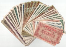 30db-os pengő és adópengő bankjegy tétel T:F,VG