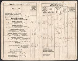 1873-1876 Öcsöd, német-magyar nyelvű adókönyv