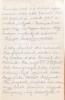 cca 1910-1930 Régi, kézzel írt receptfüzet, kb. 90-100 beírt oldallal