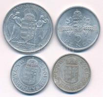 1942-1943. 2P Al (2xklf) + 1943. 5P Al "Horthy Miklós születésének 75. évfordulójára + 1945. 5P...