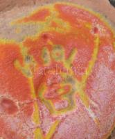 Tófej kisváza, jelzéssel, kopással, m: 11 cm