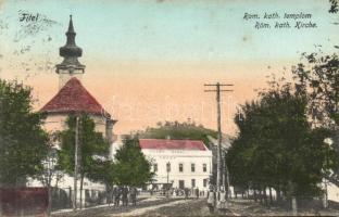 Titel church with Hotel Anker