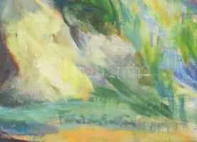 Farkas Eszter (1900-1983), 1924-1929 között Nagybányán tanult: Balaton. Olaj, vászon. Jelezve jobbra...