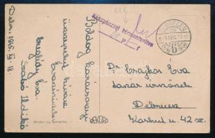 1945 (5. díjszabás) Debrecen helyi képeslap 30P készpénzes bérmentesítéssel, ritka!
