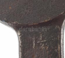 Századeleji hatalmas ipari vasutas csavarkulcs, 1 3/8 - 1 1/2, jó állapotban, h: 55 cm