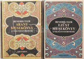 Benedek Elek: Arany mesekönyv. A világ legszebb meséi. Meséli - -. Deák Ferenc rajzaival.; Ezüst mesekönyv. A világ legszebb meséi. Meséli - -. Deák Ferenc rajzaival.; Bukarest, 1975., Kriterion. Kiadói félvászon-kötések, kopott borítókkal.