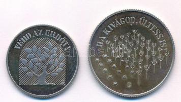 1984. 20Ft Cu-Ni "FAO - Védd az erdőt" + 100Ft Cu-Ni "FAO - Ha kivágod, ültess is" T:AU (PP) Adamo EM80, EM81