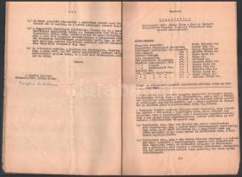 1952-1956 Timföldgyár Vogelbusch alumíniumgyártó berendezések üzemelésével kapcsolatos jegyzőkönyvek...