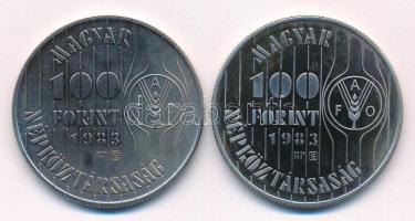 1983. 100Ft Cu-Ni "FAO - Több gabonát a világnak" T:AU (PP), BU Adamo EM72