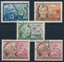 1950 Gyermek I. 5 db bélyeg számvízjellel