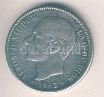 Spanyolország 1885. 5P XII. Alfonso régi hamisítvány (fake)